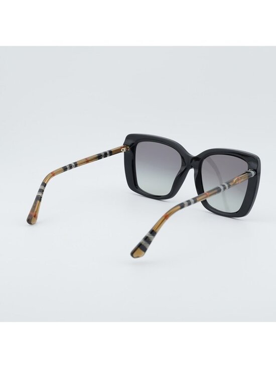 Burberry BE4456 416111 Sunglasses Black Square Frame, Grey Gradient Lenses main image 5
